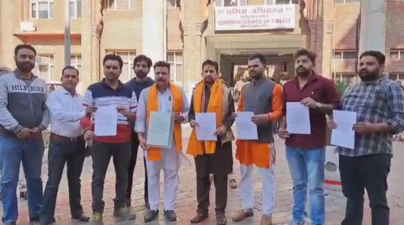 Hindu organizations gave a demand letter to the Police Commissioner regarding the arrival of Bhai Amritpal Singh at Darbar Sahib