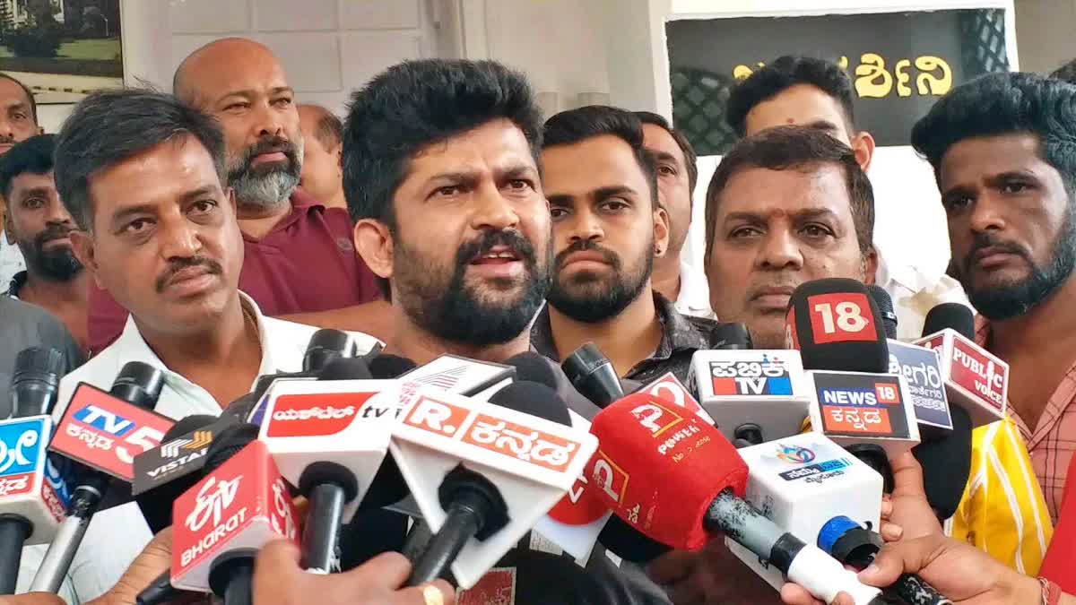 MP Pratap Simha spoke to the media.