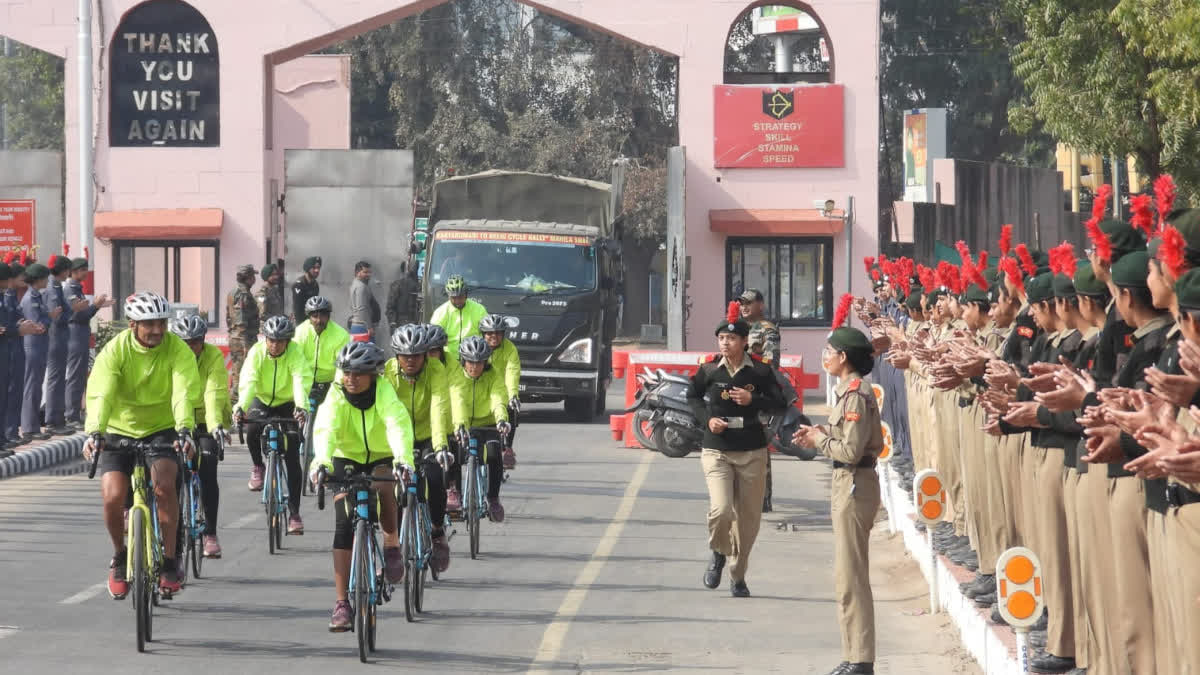 NCC Women cadets cycle rally