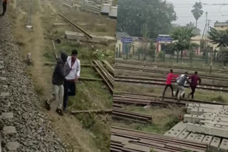 Train theft  മോഷണ കുറ്റമാരോപിച്ച്‌ മര്‍ദനം  ട്രെയിനിൽ മോഷണം  Thief Caught while trying to escape