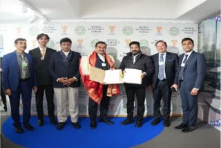 ADANI SIGNS 4 MOUS TELANGANA GOVERNMENT WORTH OVER RS 12400 CRORE AT DAVOS
