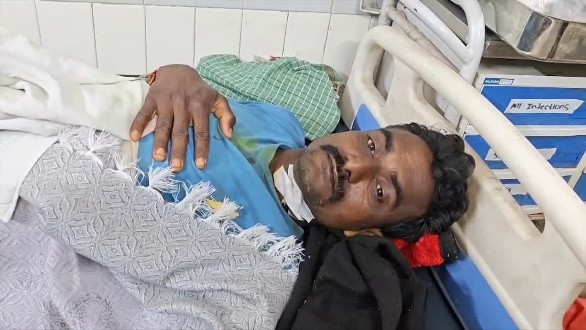 KNIFE ATTACK ON MPTC IN PARVATHIPURAM  MANYAM DISTRICT