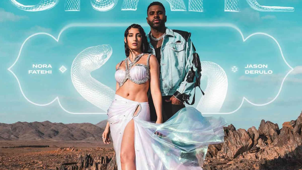 Nora Fatehi with American popstar Jason Derulo for Snake