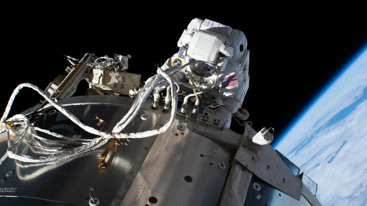 Sunita Williams steps out on spacewalk