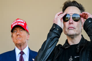 U.S. President-elect Donald Trump and Elon Musk watch the launch of the sixth test flight of the SpaceX Starship rocket on November 19, 2024 in Brownsville, Texas.