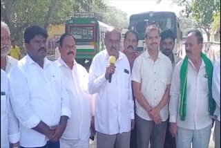 rtc_buses_transport_for_cm_meeting_tdp_leaders_protest_in_ananatapur