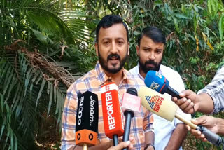Youth Congress Rahul Mamkootathil  Forest Minister AK Saseendran  രാഹുൽ മാങ്കൂട്ടത്തിൽ  വയനാട്ടിലെ വന്യജീവി ആക്രമണം  Wild animal attack in Wayanad