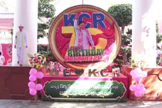 KTR in KCR Birthday Celebrations