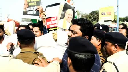 youth Congress protest in raipur