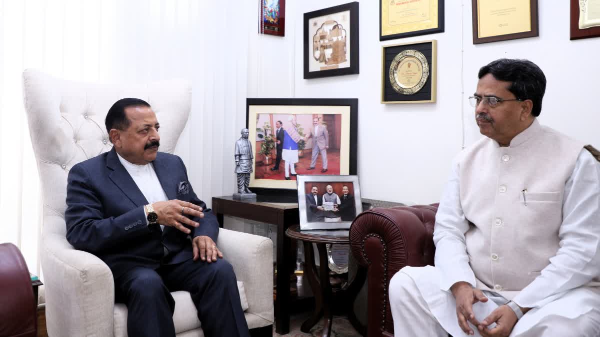 Manik Saha meets Dr Jitendra Singh