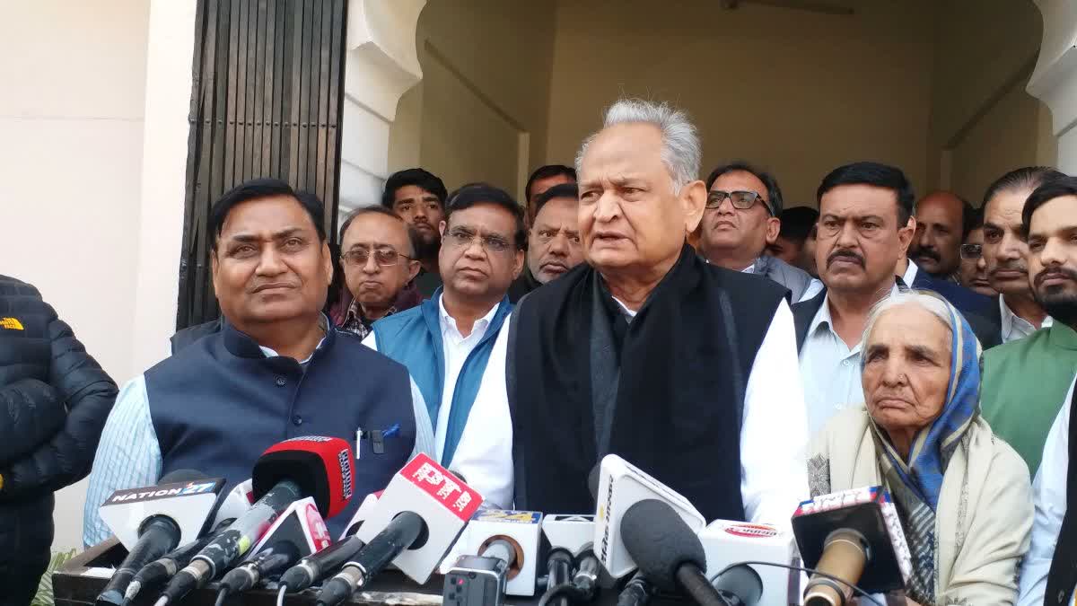 FORMER CM ASHOK GEHLOT,  CHIEF MINISTER BHAJAN LAL