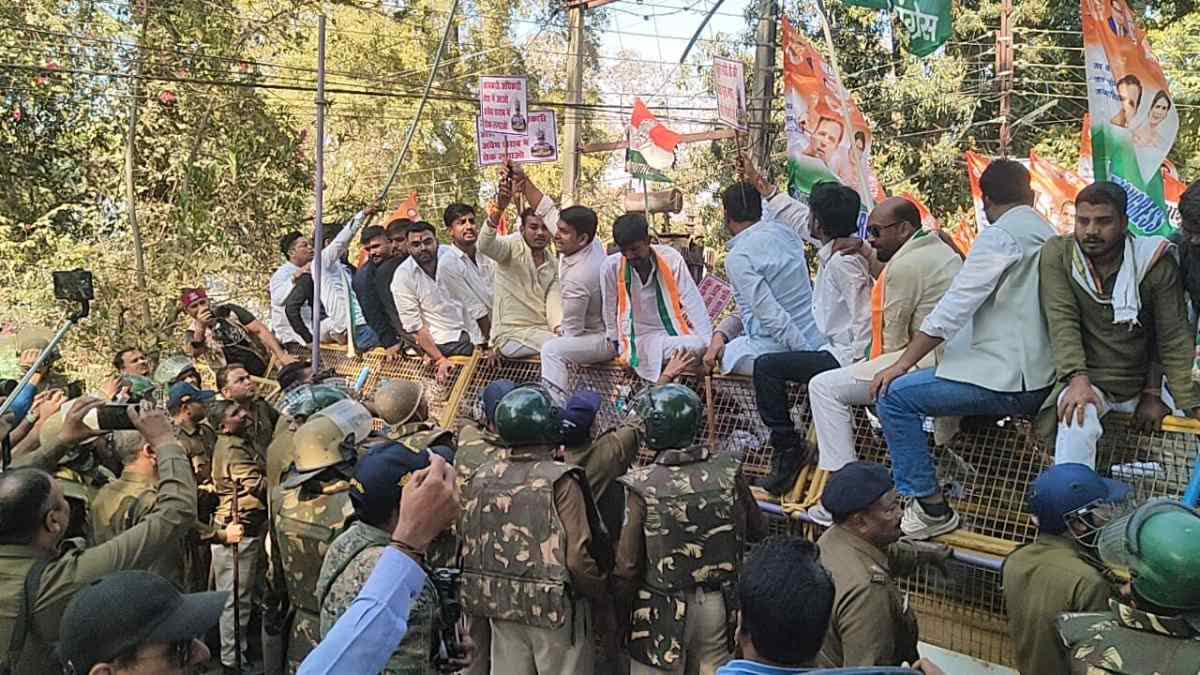 Mp Cong Protest Against mohan yadav