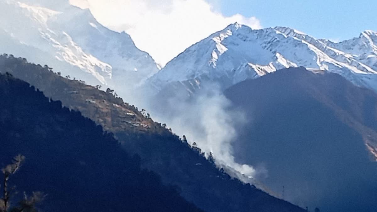 Madmaheshwar valley forest Fire