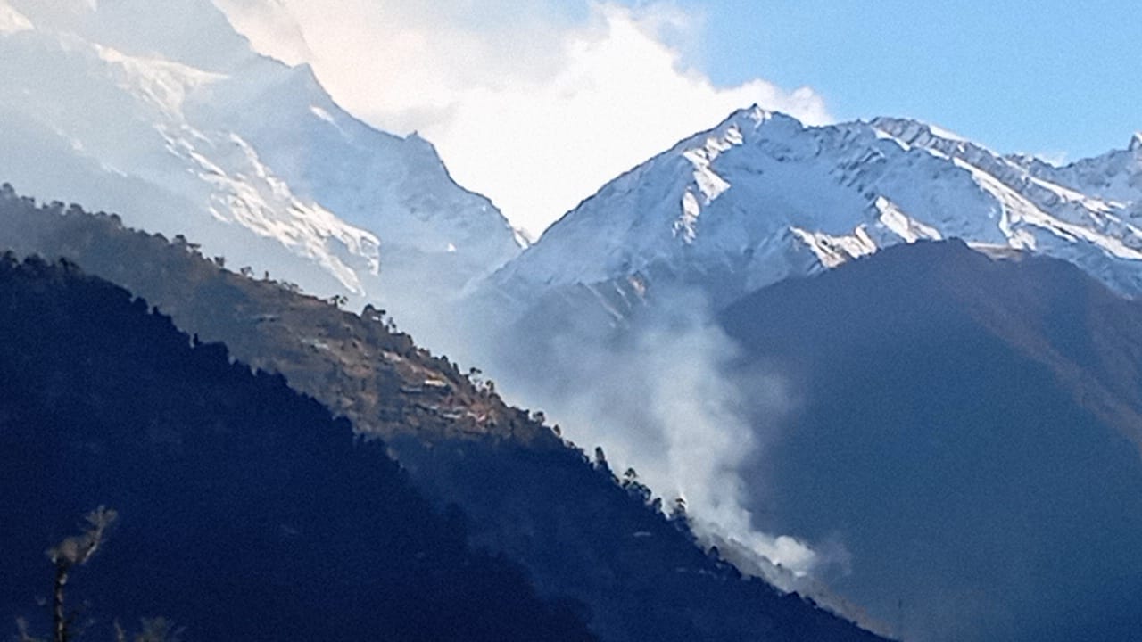 Madmaheshwar valley forest Fire