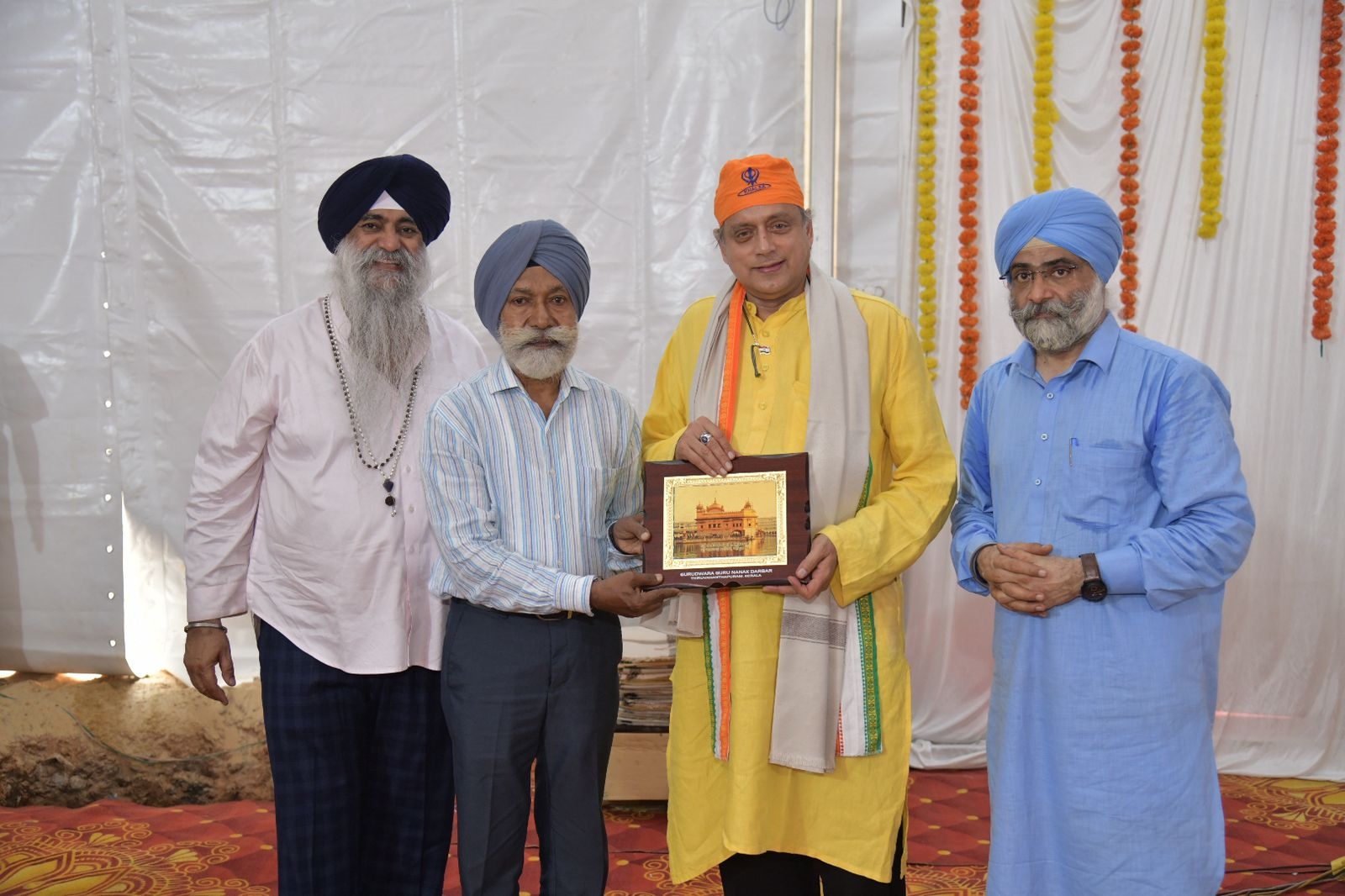 Shashi Tharoor MP lays foundation stone for second Gurudwara