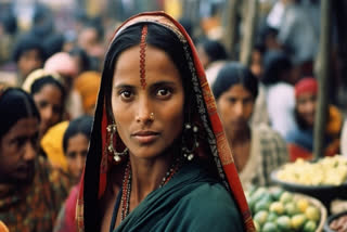 Malnourished rural woman