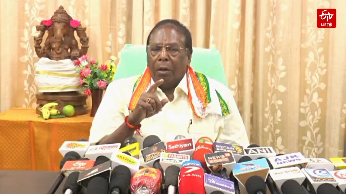 V Narayanasamy slams BJP