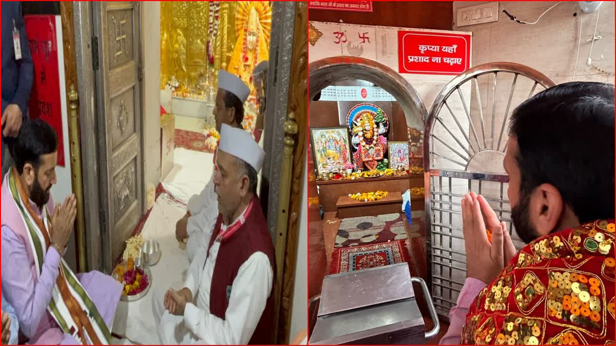 Haryana CM in Mansa Devi Temple Panchkula Haryana Nayab Singh saini Loksabha Elections 2024 PM Narendra Modi