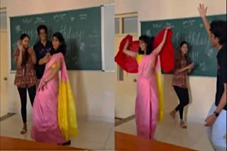 Teacher Dancing To Kajra Re Song  Teacher dance goes viral  viral video  Teacher Dancing with students