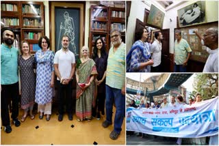 Bharat Jodo Nyay Yatra Tushar Gandhi Joins Rahul Gandhi Nyay Sankalp Padyatra In Mumbai