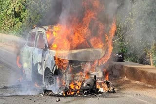 Burning Car In patna