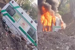 fire broke out ambulance