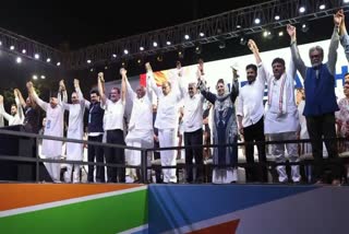 rahul gandhi bharat jodo nyay yatra ends in mumbai india alliance gathered together