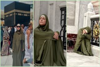 کینسر سے جوجھ رہی اداکارہ حنا خان نے رمضان المبارک میں کیا عمرہ