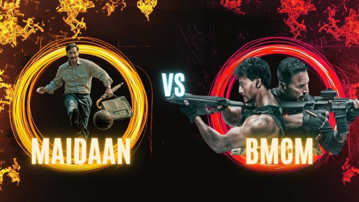 BMCM vs Maidaan Box Office Day 6: Akshay's Film Crosses Rs 45 Cr; Ajay's Lags at Rs 25 Cr