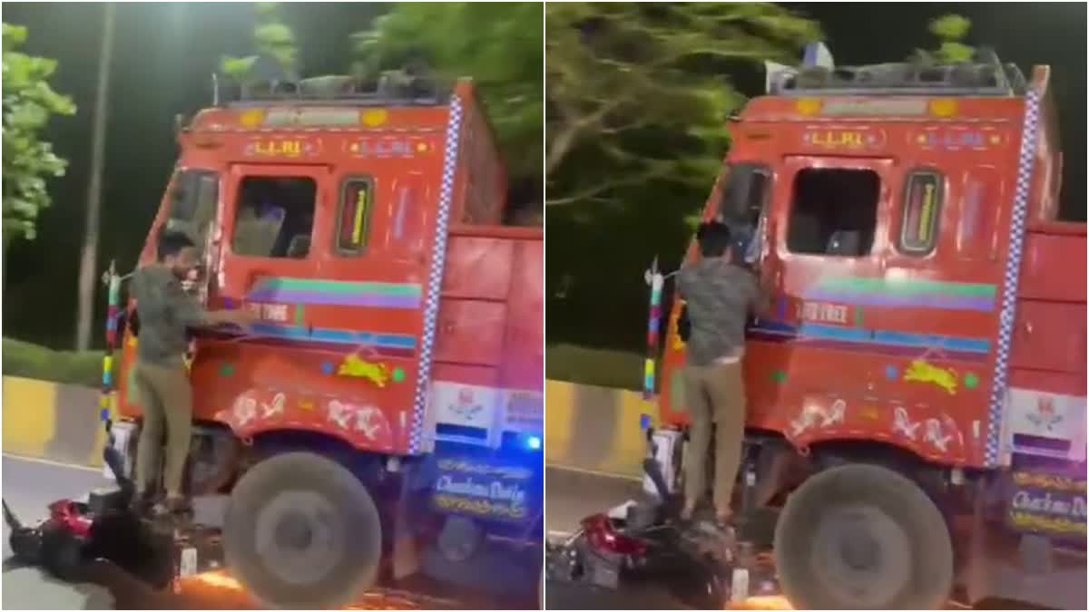 Truck Hit Motorcycle Viral video