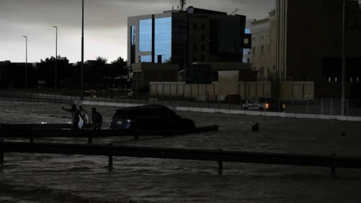 Dubai plunged into chaos as heavy rain battered the UAE