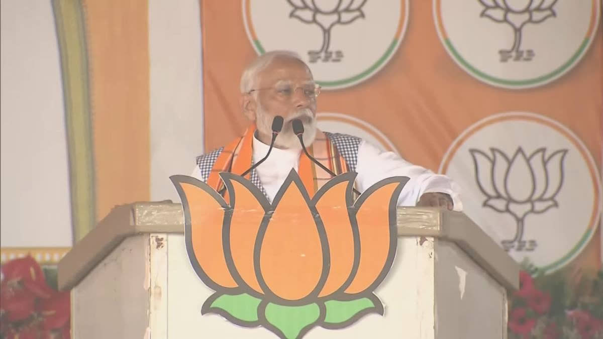 Prime Minister Narendra Modi criticised the Congress for adopting the 'Loot' east policy, while the BJP has transformed it into the 'Act East' policy. He highlighted the transformations under the BJP, including the birth celebrations of Lord Ram in his temple in Ayodhya after 500 years.