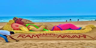 Ram Navami Sand Art , রামনবমী 2024