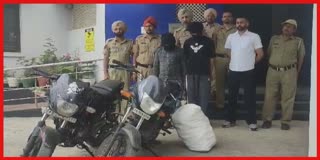 Bhador police arrested two motorcycles