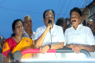 minister Thangam Thennarasu support Election Campaign for nellai congress candidate Robert Bruce