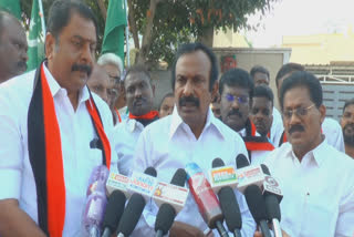 Minister S Muthusamy who was involved in the final campaign in Erode