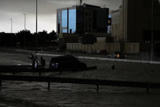 Dubai plunged into chaos as heavy rain battered the UAE
