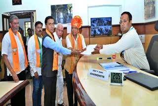 BJP candidate Jagdish Shettar filed nomination papers