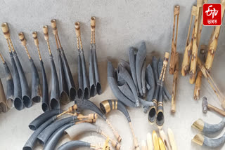 A 50-year-old man has made buffalo horned papa and various musical instruments of bihu in Golaghat