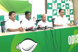 BJD leaders press meet