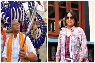 Dilip Ghosh and his bride Rinku