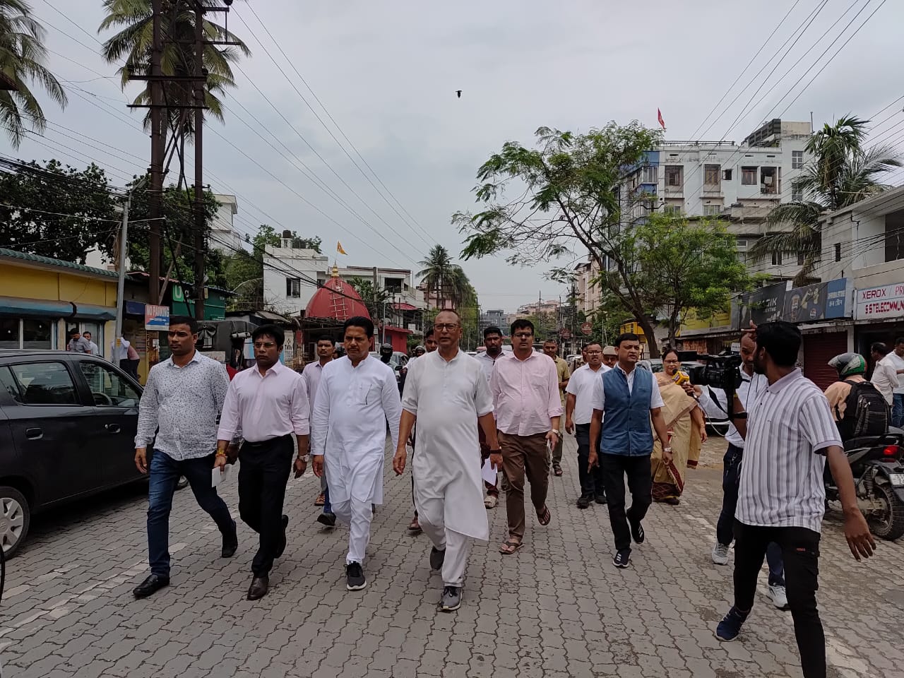 Congress protest at DGP office
