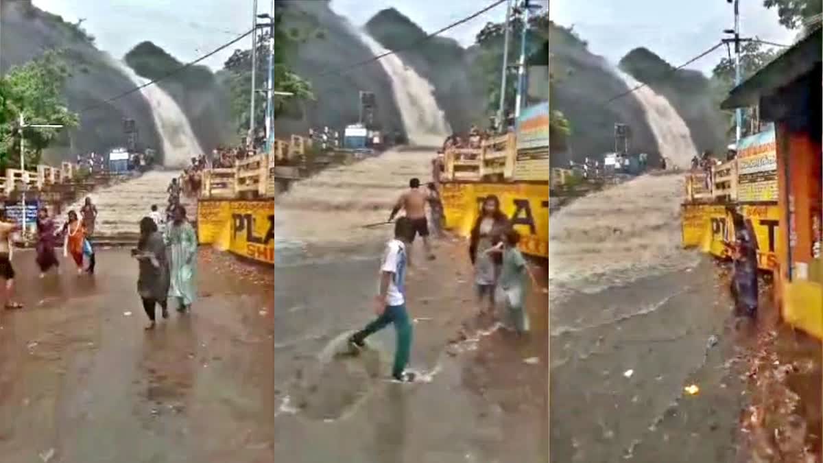 FLASHFLOODS COURTALLAM WATERFALLS