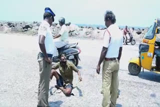 auto driver threatened police photo