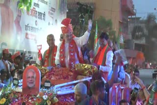 Amit Shah's road show in Ranchi