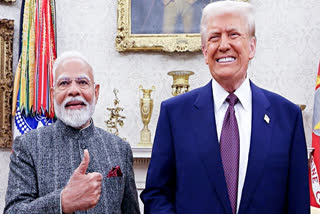 Prime Minister Narendra Modi with U.S. President Donald Trump, at The White House in Washington, DC