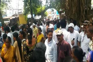 Farmers Protest At Tahsildar Office in Parvatipuram