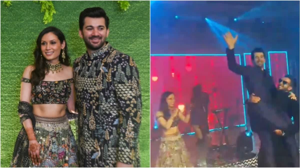 Karan Deol Drisha Acharya sangeet ceremony