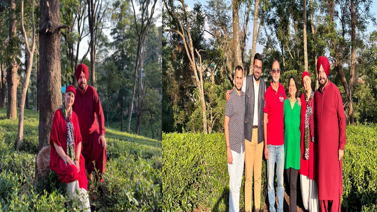 Sidhu family reached the valleys of Himachal, Navjot Sidhu is taking help of nature for his wife's health.