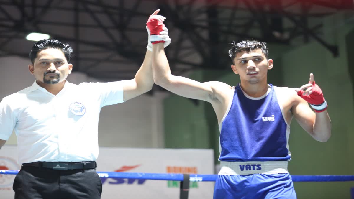 Vishesh stuns Asian Junior Champion Krrish Pal to enter semis at Youth Men's National Boxing Championships